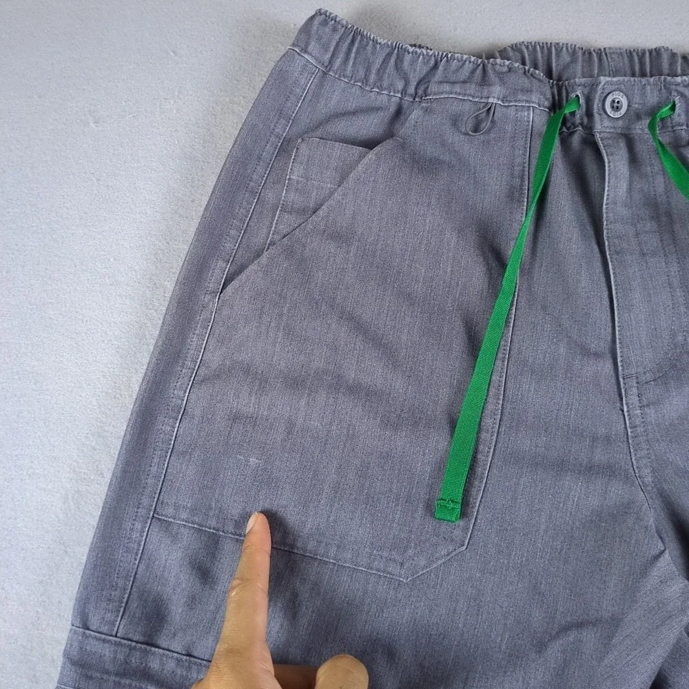 Figs Cairo Cargo Scrub Pants Mens Small Graphite Gray Straight Leg Technical
